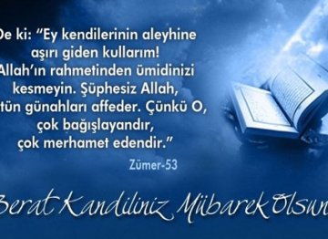 BERAT KANDİLİNİZİ TEBRİK EDERİM